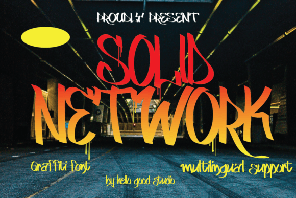Solid Network: A Graffiti Font for Bold Visual Design