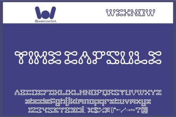 Time Capsule Font: Uniquely Shaped Display Typography